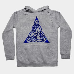 Triangle Knot With Doubled Threads Blue Hoodie